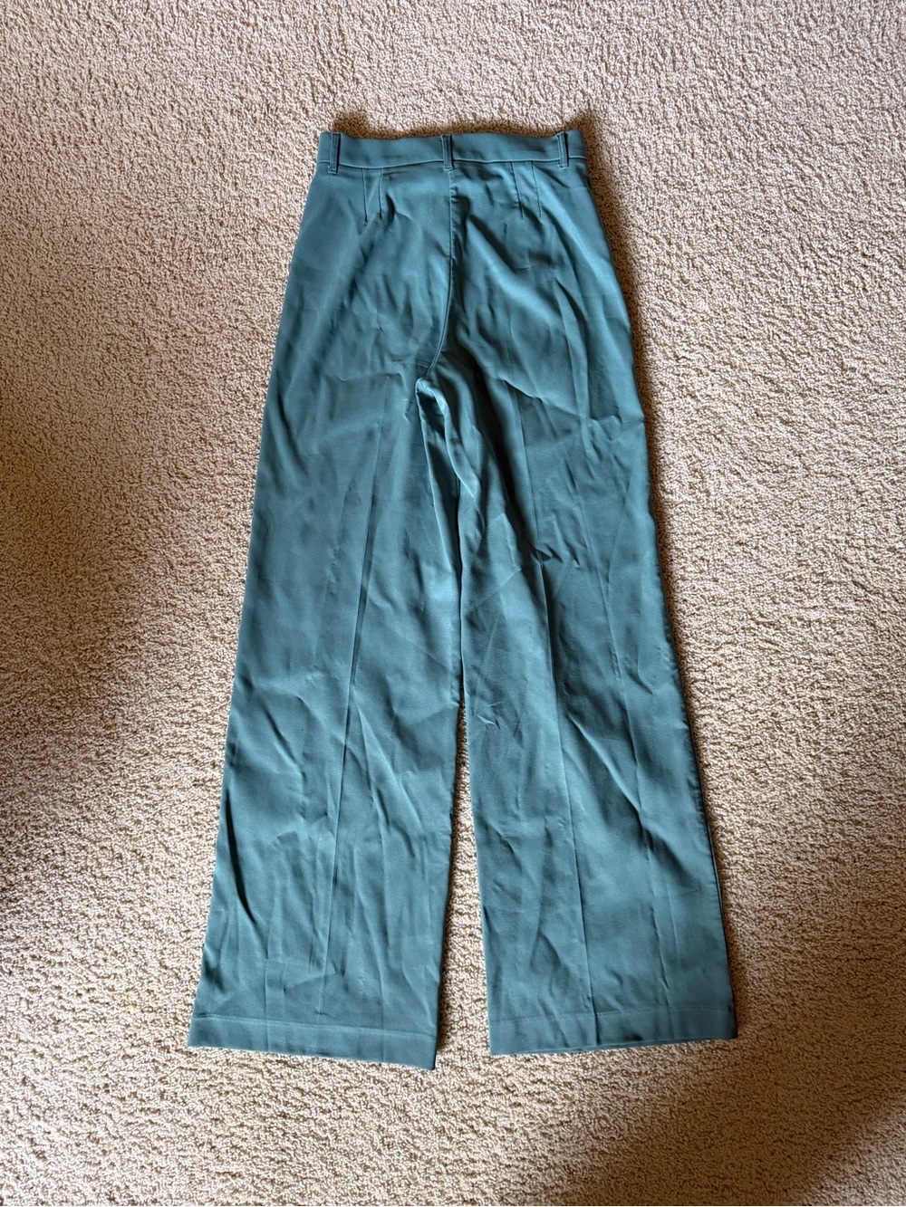 Zara Blue Wide Leg High Rise Pants Size Small - Picture 4 of 5